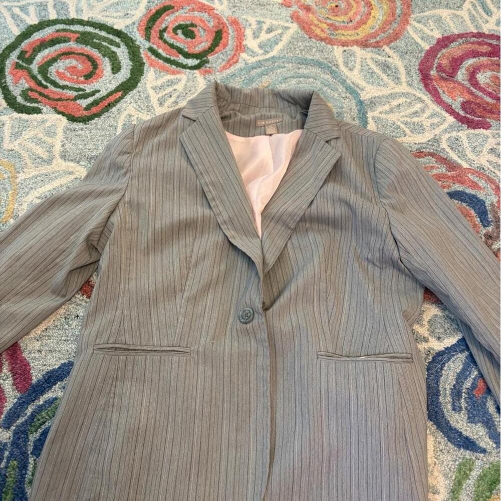 Vintage gray pinstripe blazer size